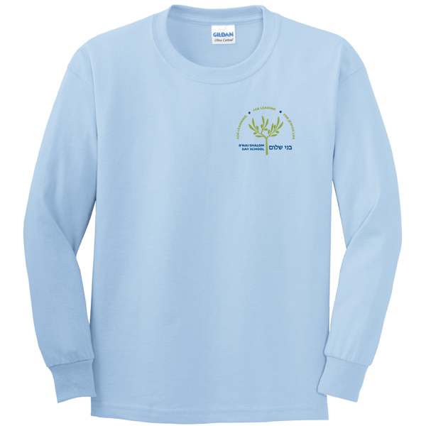 #12 Long Sleeve T-shirt - Small School Logo (2-color)